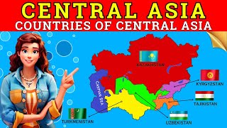 Central Asia Map Explained 🌍 | Countries, Capitals & Key Facts
