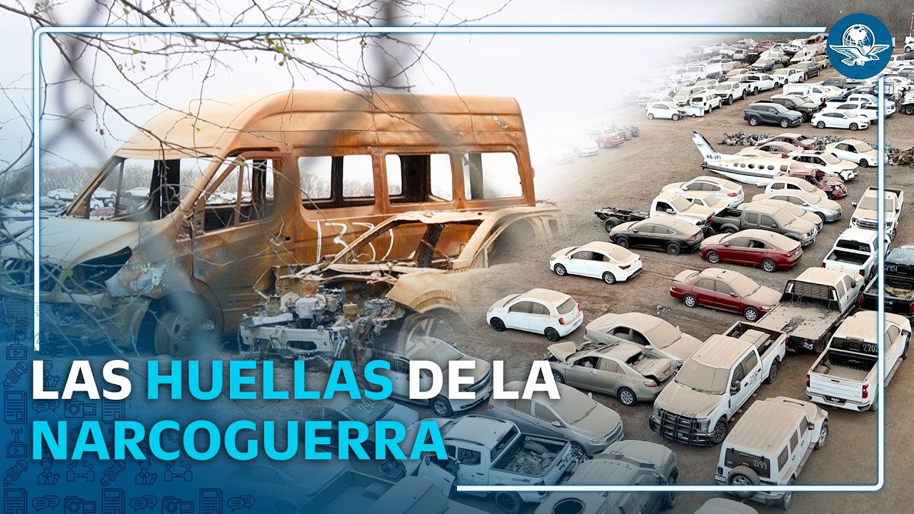 Cementerio de autos, la huella de la batalla de narcoguerra en Sinaloa