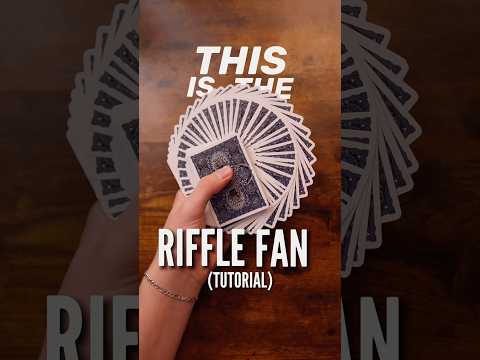 Learn The Riffle Fan! Cardistry Tutorial 😮 #tutorial #shorts #fyp #viralvid #cards #shuffle
