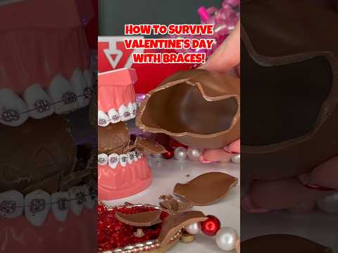 REACTING to BEST Candy for BRACES 😱💕 #braces #valentinesday #candy