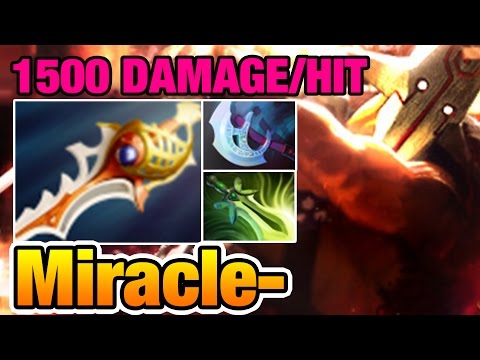 Miracle- Dota2 [Juggernaut] 900GPM Monster Farmer with 1500 Damages per Hit