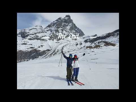 Italy Cervinia April 2022 skiing and having fun