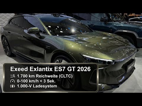2026 Exeed Exlantix ES7 GT: Elektro-Kombi mit 1.700 km Reichweite