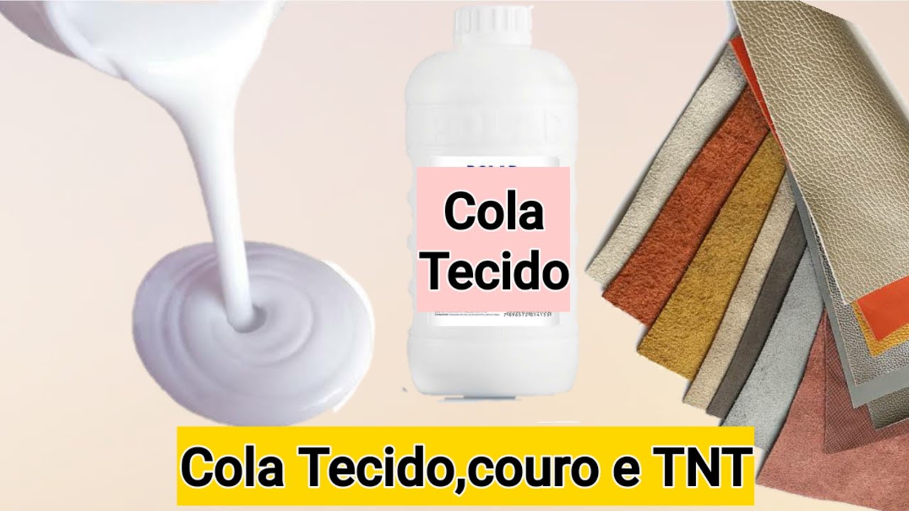 Watch Now Cola Caseira para tecido, couro e TNT Cola Caseira para tecido, couro e TNT