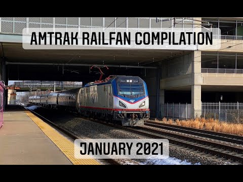 Amtrak Northeast Corridor Railfanning Compilation (January 2021)