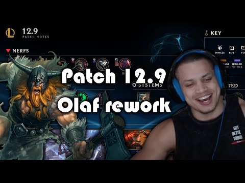 Tyler1 reacts to 12.9 Patch Notes and Olaf Rework