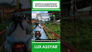 Download lagu MOTORCYCLIST SCREAMS WHILE CROSSING SUSPENSION BRIDGE #shorts mp3 Download lagu MOTORCYCLIST SCREAMS WHILE CROSSING SUSPENSION BRIDGE #shorts mp3