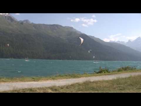 KiteBoarding in Silvaplana Switzerland