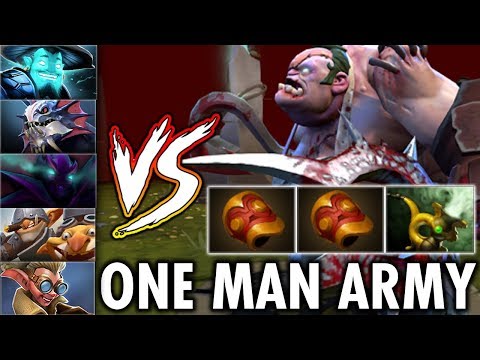 OMG THIS GAME!!! PUDGE ONE MAN ARMY IN A HARD GAME 7.25 PATCH!! | GENIUS PUDGE