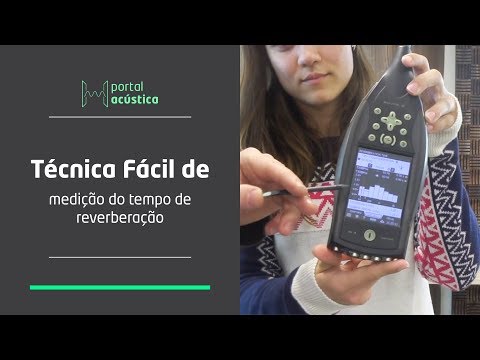 Técnica fácil de medição do tempo de reverberação