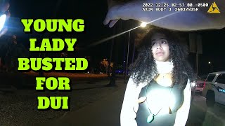 Young Lady gets Busted for DUI - Sarasota, Florida - December 25, 2022
