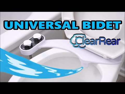 How to install Universal Toilet Bidet "Clear Rear" + Test & Review