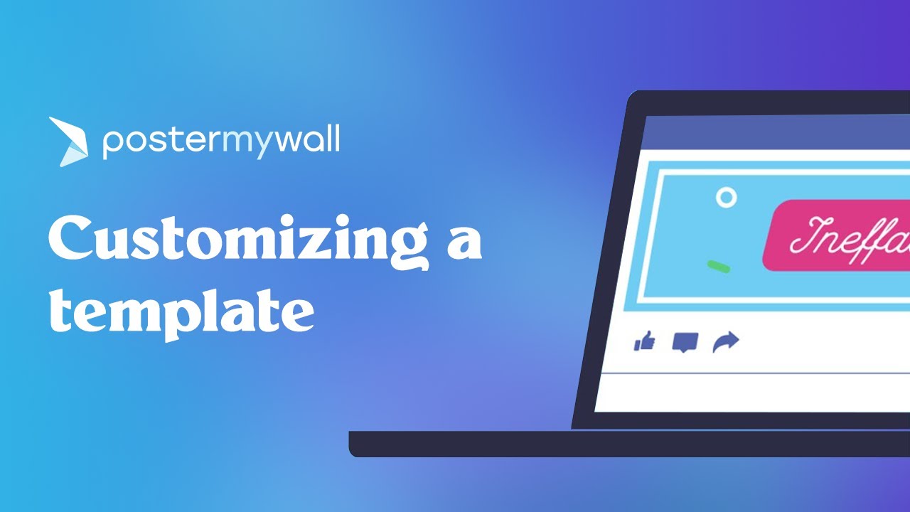 Customize a template | Getting Started with PosterMyWall