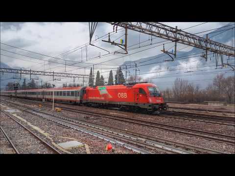 LE TAURUS OBB E.190 IN TRANSITO SULLA LINEA DEL BRENNERO. 17 - 3 - 2018