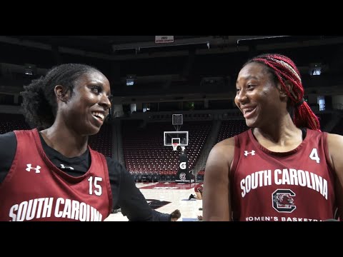 Laeticia Amihere and Aliyah Boston News Conference 02/24/23