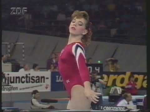 Chelle Stack (USA) - Worlds 1989 - Team Competition - Floor Exercise