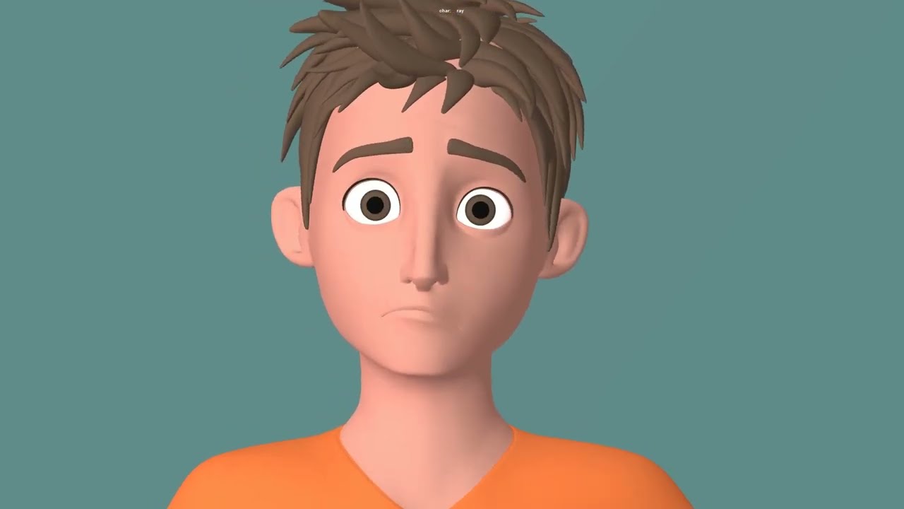 Face Expressions, MAYA Animation 3D