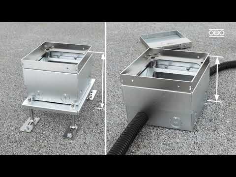 UDHOME2 padlódoboz szerelési videó - OBO Bettermann