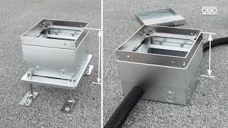 OBO UDHOME2 padlódoboz szerelési videója