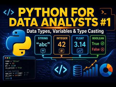 Python For Data Analysts 1 Data Types Variables Type Casting Explained