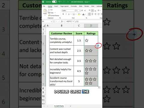 Excel: Transform Customer Scores into Star Ratings Instantly!