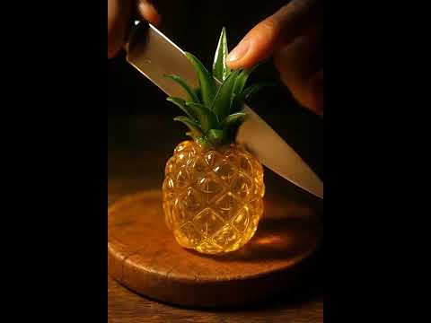 Satisfying Glass Fruit Slicing ASMR