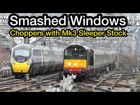 MK3 SLEEPER Stock with SMASHED Windows - CHOPPERS Fail at Crewe 5th Feb-26