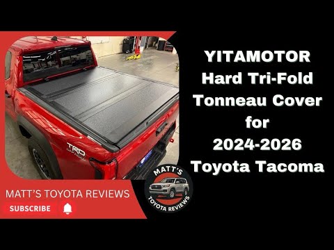 YITAMOTOR Hard Tri-Fold Tonneau Cover For 2024-2026 Toyota Tacoma