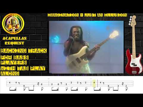 Imagination - Just An Illusion  Backing Track for Bass Player no bass Play along With Tab Live Video