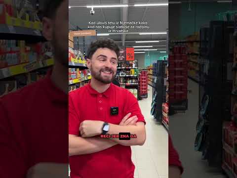 Kad uloviš tetku iz Njemačke kako kod nas kupuje slatkiše za rodbinu #kaufland #teta #shorts #slatko