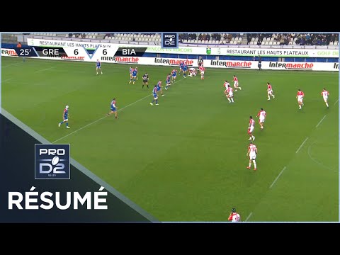 PRO D2 - Résumé FC Grenoble Rugby-Biarritz Olympique: 13-13 - J13 - Saison 2022/2023