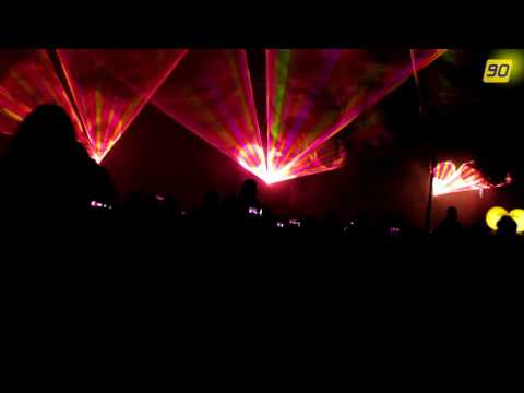 Święto Ogniowe Żory 2017 - pokaz gry świateł na rynku