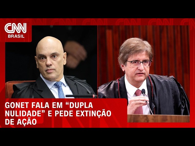 Gonet cita “dupla nulidade” e pede extinção de ação contra Moraes | CNN PRIME TIME