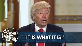 Trump’s Train-Wreck Interview with Jonathan Swan on HBO | The Tonight Show
