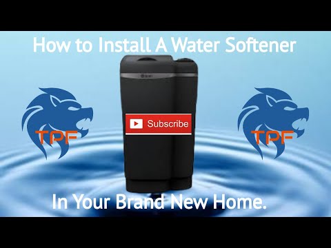 Installing a new water softener in your home.