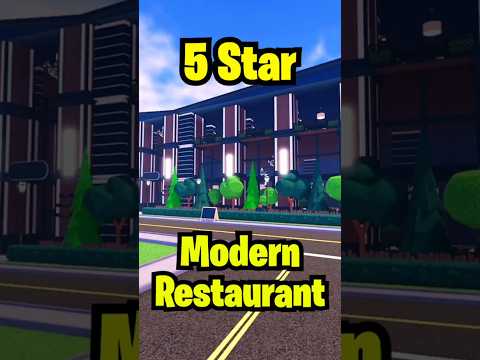 ⭐5 STAR Modern Restaurant - Restaurant Tycoon 3 #restauranttycoon3  #roblox