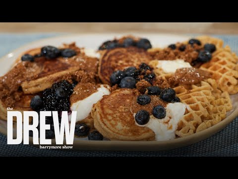 Ambitious Kitchen's Monique Volz Shows Drew How to Make Blueberry Pancakes | The Drew Barrymore Show