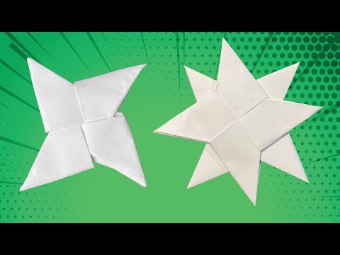 How to Make a Transforming Ninja Star with a4 Paper