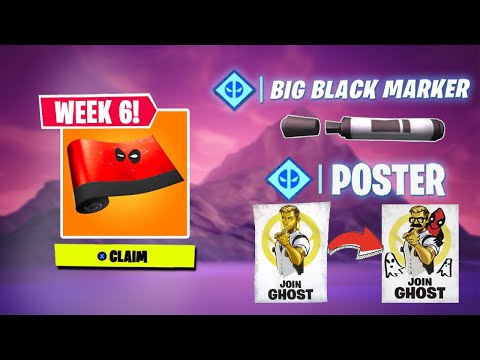 FIND DEADPOOLS BIG BLACK MARKER + RECRUITMENT POSTER LOCATIONS! | Week 6 Deadpool Challenges