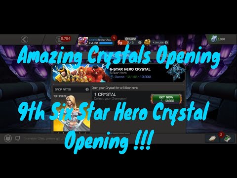 5x 5* & 9th (Amazing)6*Crystals Opening !29xGreater last stand Crystals! Marvel Contest of Champions