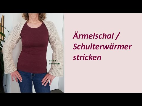 Ragmela 52 - Knit sleeve scarf / shoulder warmer