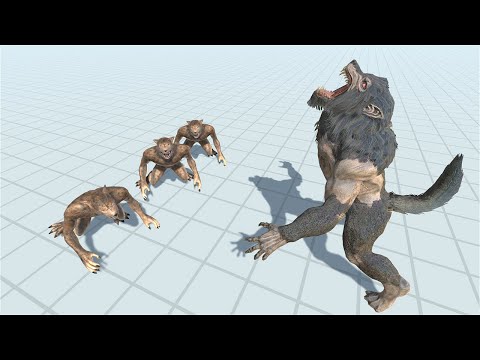 ARBS Werewolfs FIGHTS MODDED Werewolf - Animal Revolt Battle Simulator