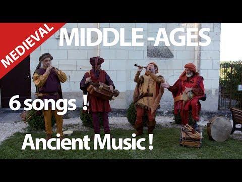 6 MEDIEVAL SONGS. MIDDLE AGES WITH FLUTES, BAGPIPES, LUTH, HURDY GURDY.