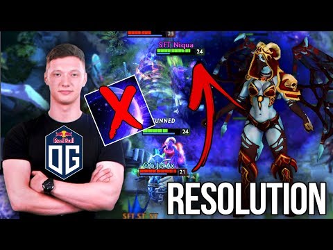 New OG Mid Resolut1on INSANE QoP - Amazing Save Play by JerAx ES - Dota 2