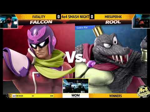 SSBU - 4o4 Smash Night 5 - Fatality (Captain Falcon) vs VA| MrSuper4k (King K. Rool) - Winners R2
