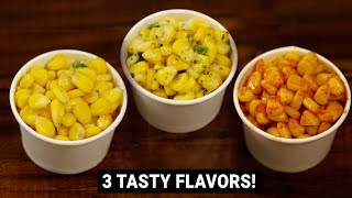 American Corn 3 Ways - Cheese Chilli , Masala & Butter Sweet Corn Recipe | CookingShooking