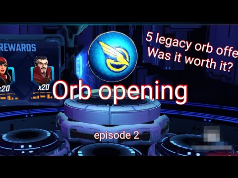 Marvel strike force orb opening video. Redstar orb opening mega orb opening, legacy orb opening