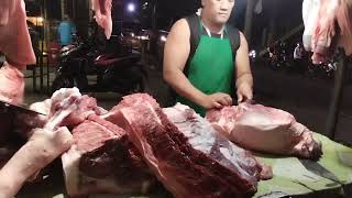 QUICK DEBONE PORK PIG CUTTING AMAZING KNIFE SKILLS IN CALOOCAN