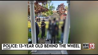 Police say a 13-year-old was behind the wheel in Albany accident
