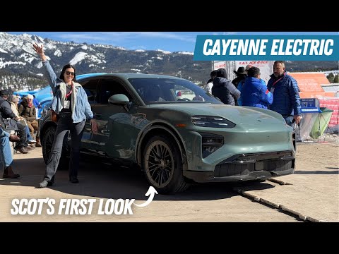 My First Look At The New Porsche Cayenne EV!